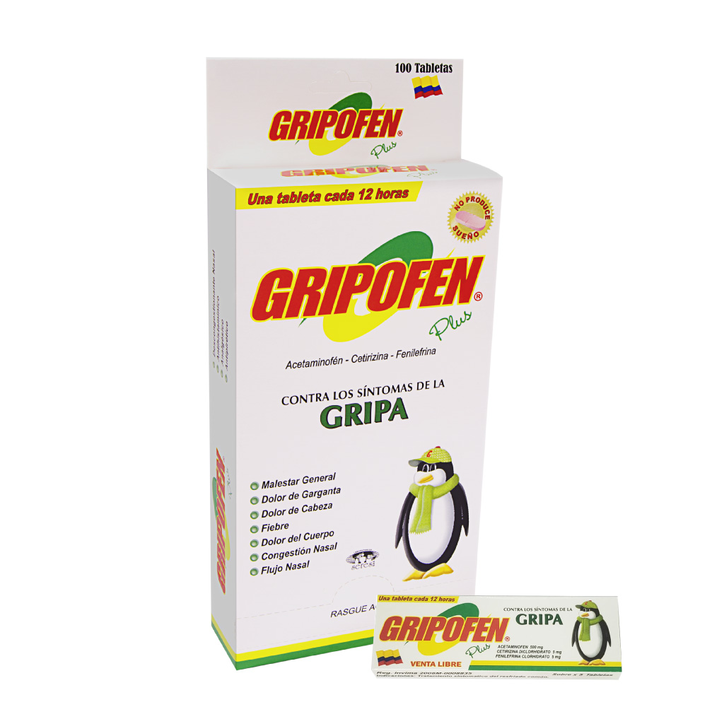 GRIPOFEN PLUS TAB X 100  SERES