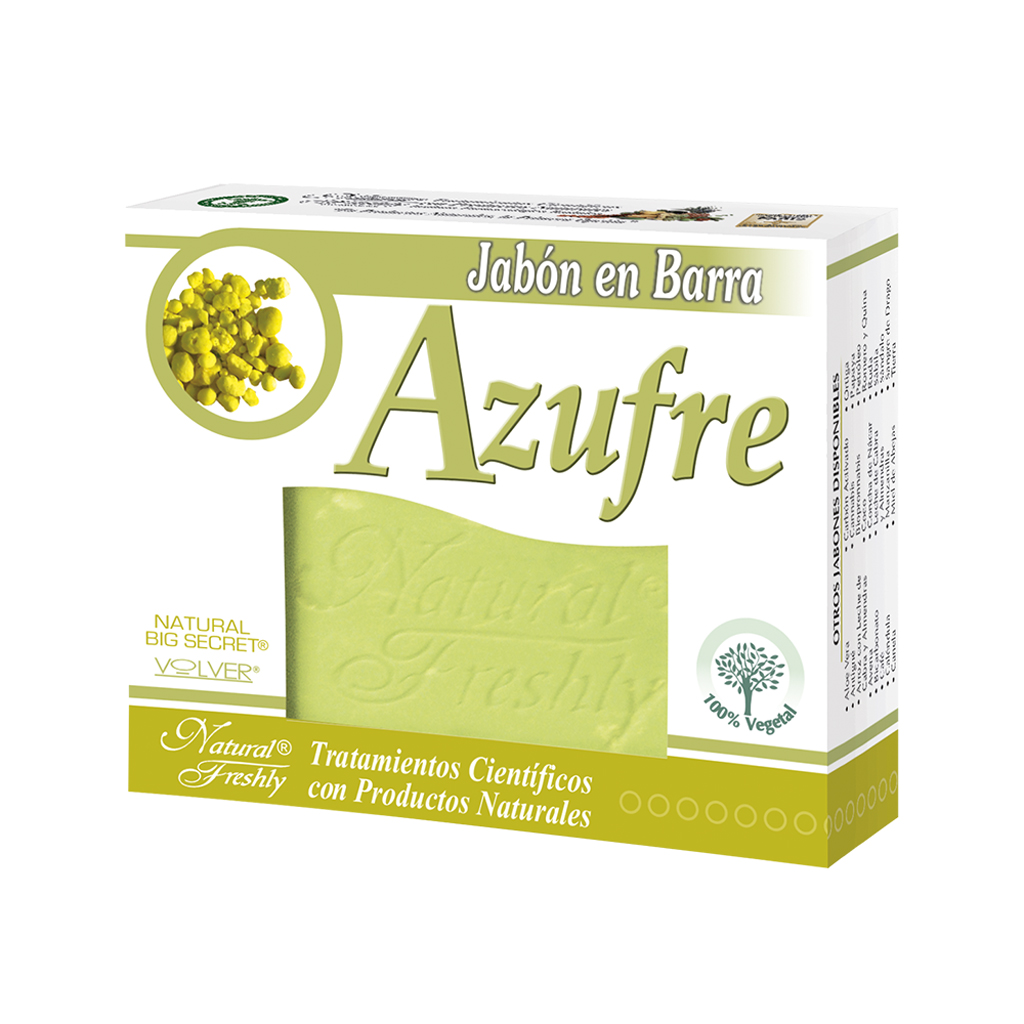 JABON DE AZUFRE BARRA X 90GR  FRESHLY