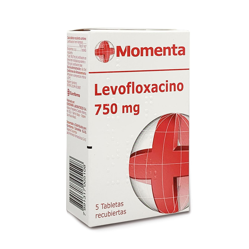 LEVOFLOXACINO TAB 750MG X 5   EURO GF