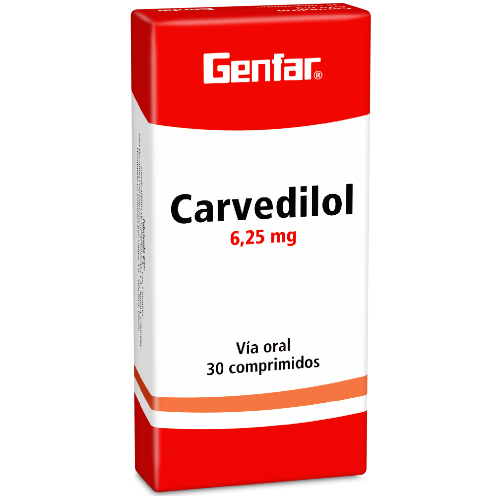 CARVEDILOL TAB 6 25MG X 30 GF