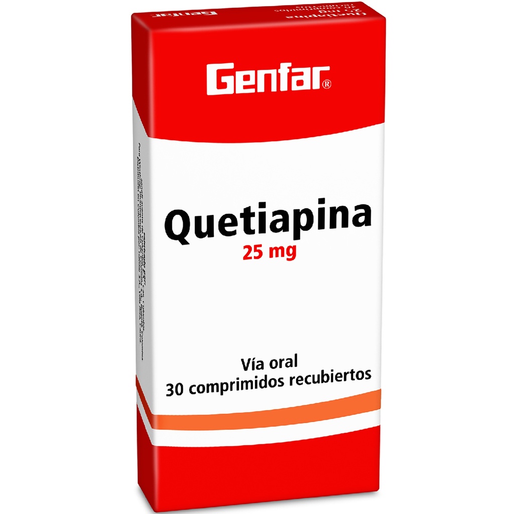 QUETIAPINA TAB 25MG X 30  GF