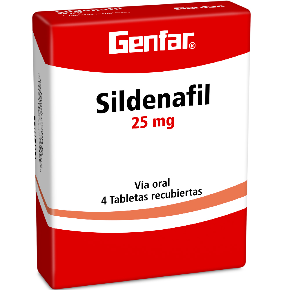 SILDENAFIL 25MG X 4 GF