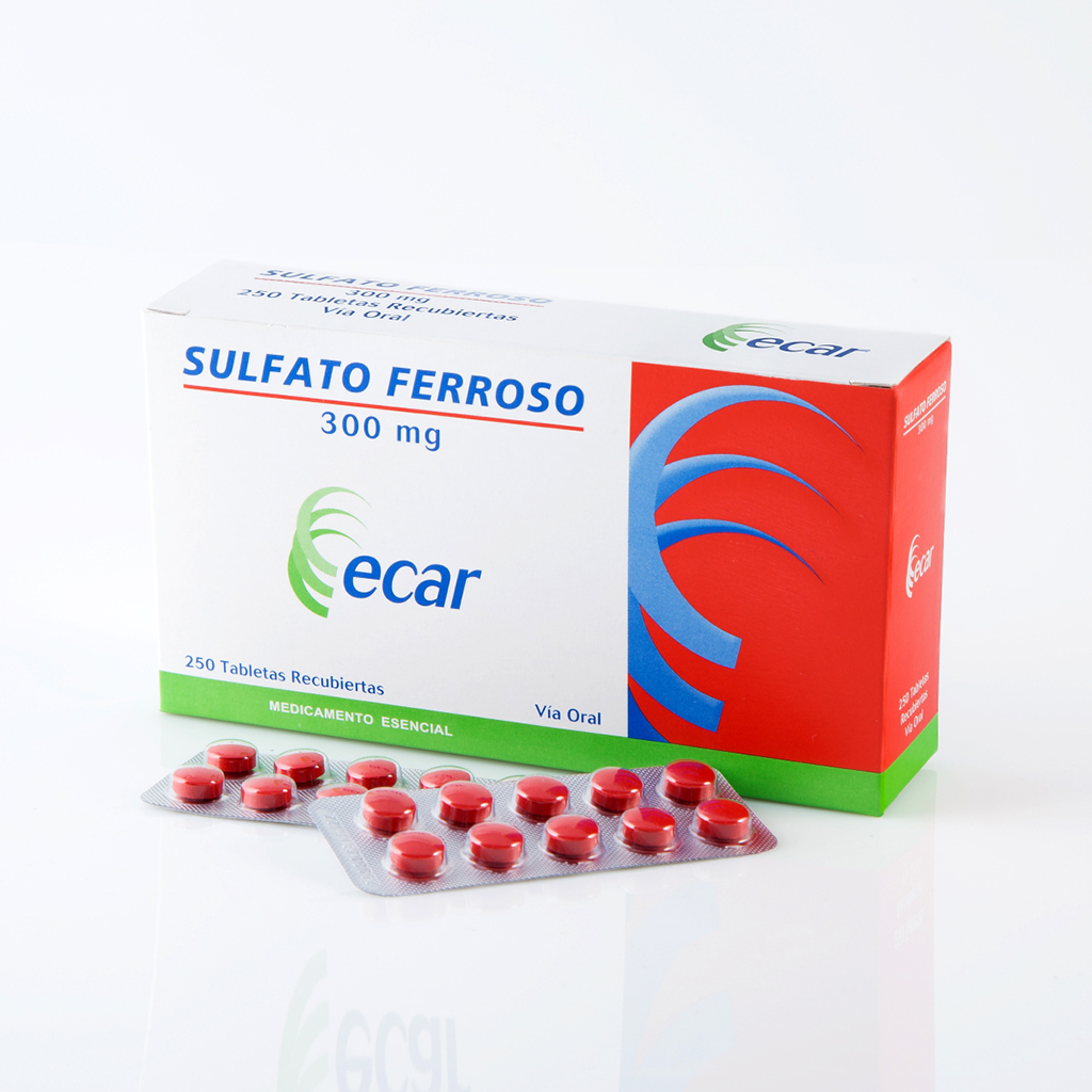 SULFATO FERR TAB 300MG X 250  ECAR