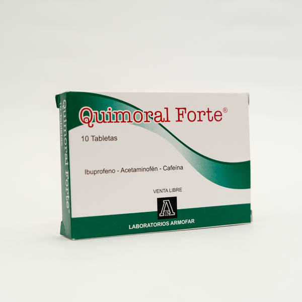 QUIMORAL FORTE IBU ACET CAF X 10  QUIMICA P