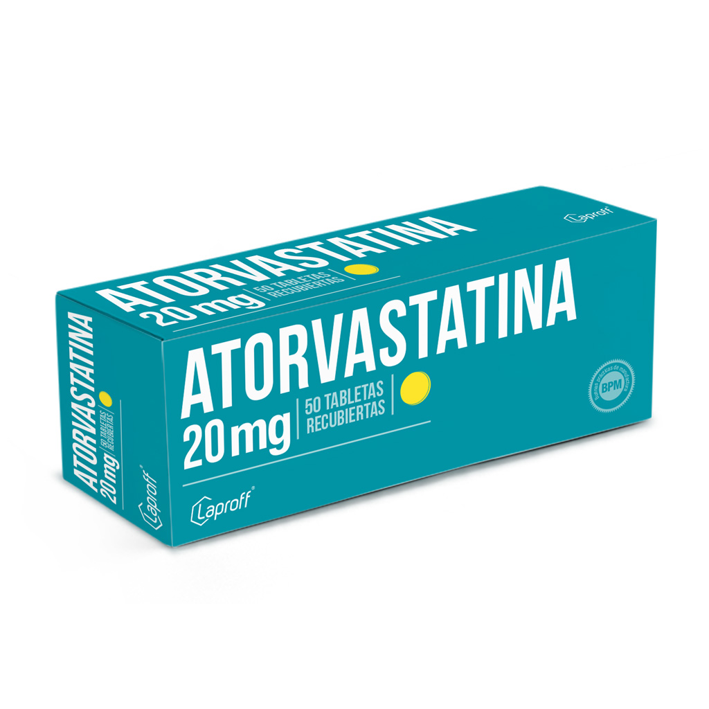 ATORVASTATINA TAB 20MG X 50  LAPROFF