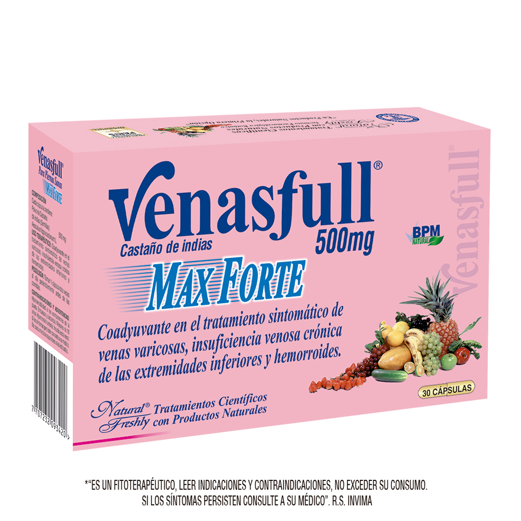 VENASFULL CAP 500MG X 30 NATURAL FRESLY