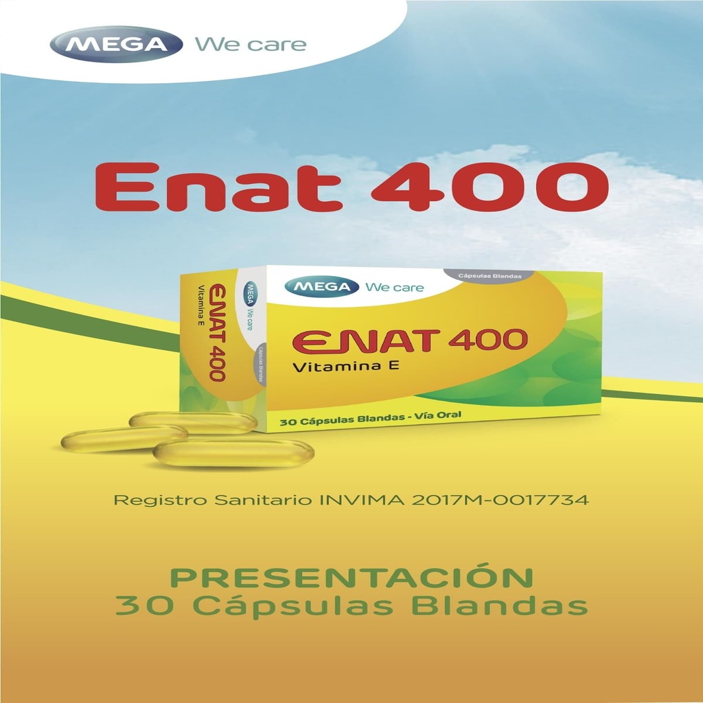 VITAMINA E 400 X 30 CAPS  ENAT  MEGA