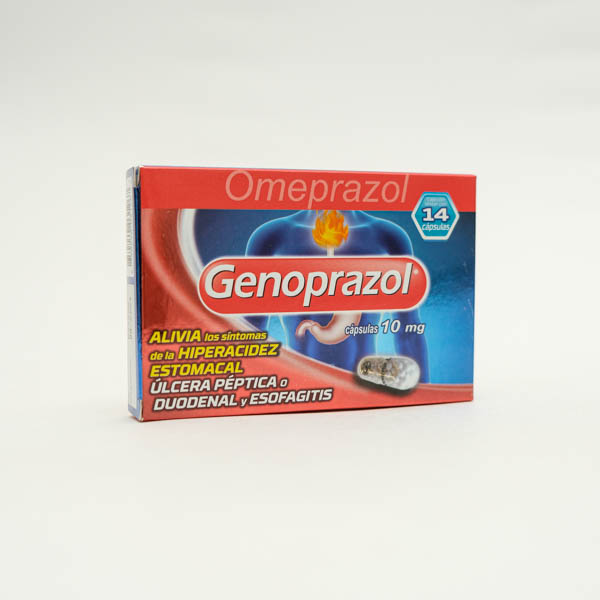 GENOPRAZOL CAP 10MG X 14  GENOMA LAB