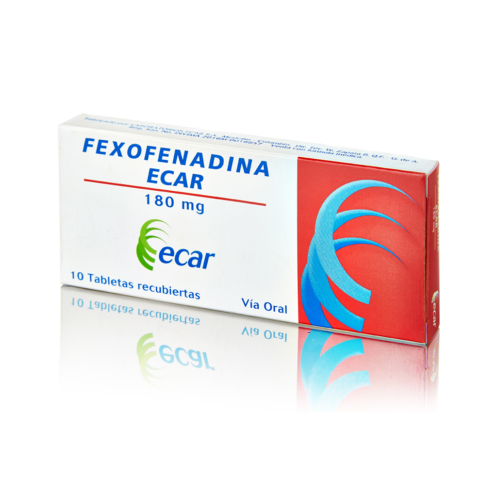 FEXOFENADINA TAB 180MG X 10  ECAR