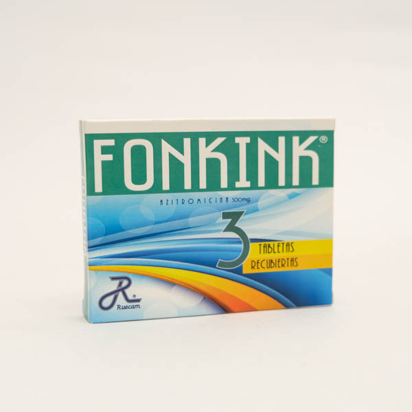 FONKINK TAB 500MG X 3  AZITROMICINA RUECAM