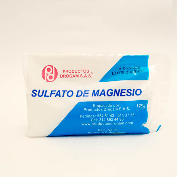 SULFATO DE MAGNESIA X 125GR  DROGAM