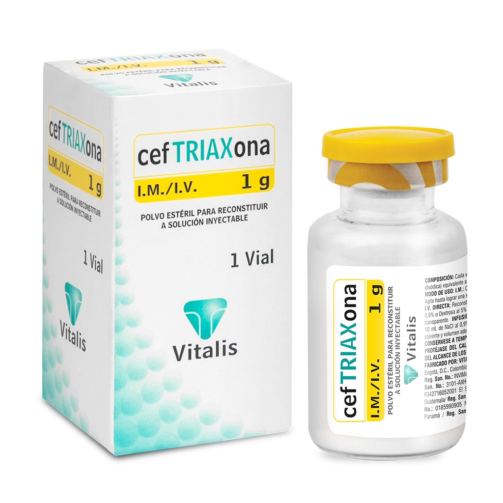 CEFTRIAXONA AMP 1GR X 1  VITALIS