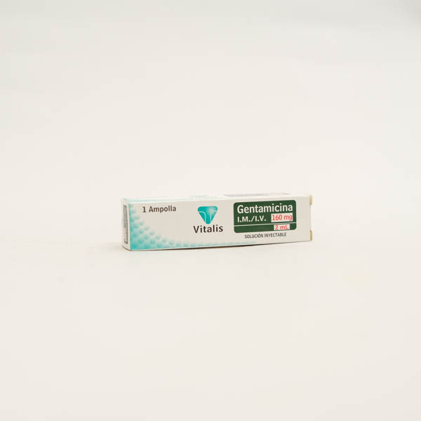 GENTAMICINA AMP 160MG X 1  VITALIS