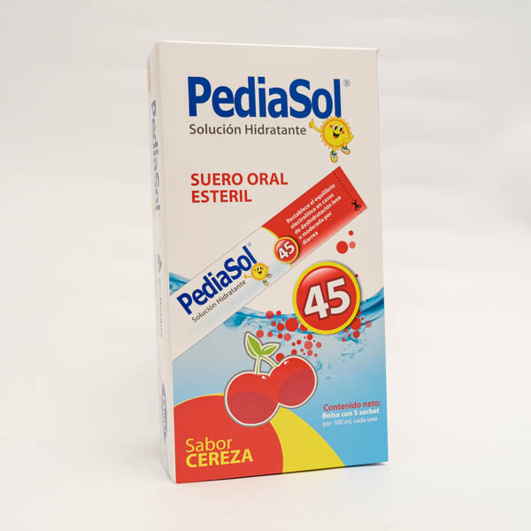 PEDIASOL 45 SACHET CEREZA X 5 QUIBI