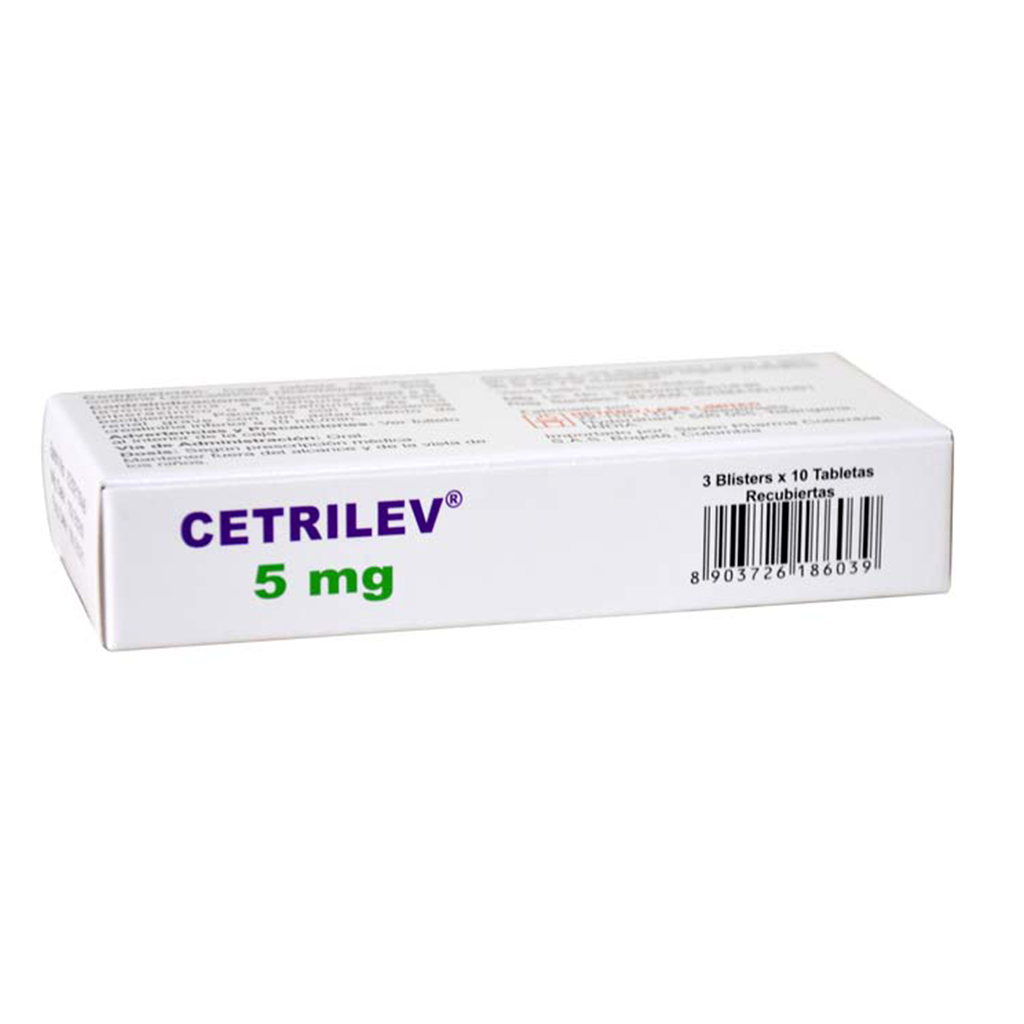 LEVOCETIRIZINA TAB 5MG X 30 CETRILEV  SEVEN PHARMA