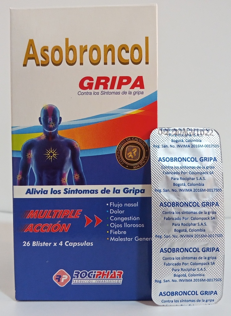 ASOBRONCOL GRIPA CAP X 104  ROCIPHAR