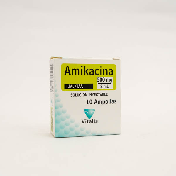 AMIKACINA AMP 500MG X 10  VITALIS