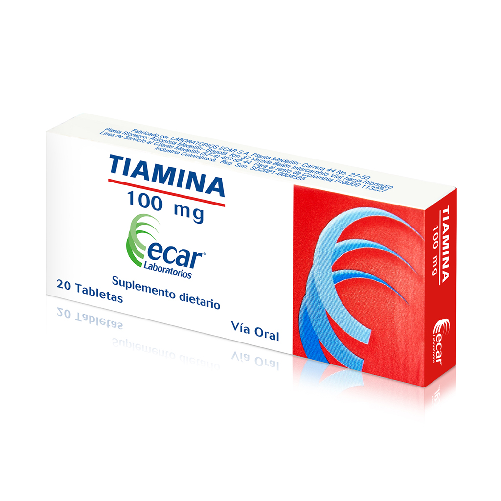 TIAMINA TAB 100MG X 20 ECAR