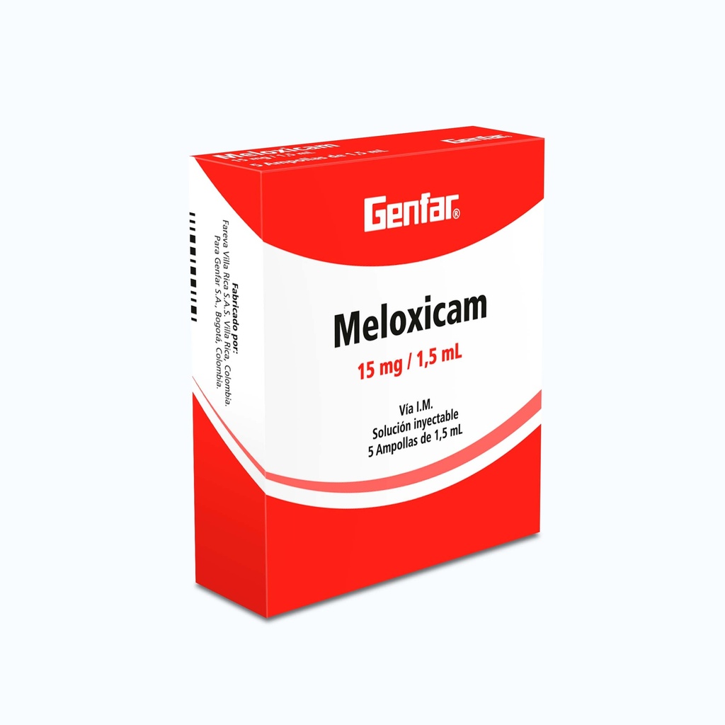 MELOXICAM AMP 15MG X 5 GF