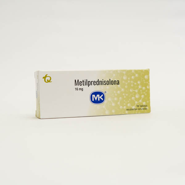 METILPREDNISOLONA TAB 16MG X 10 MK