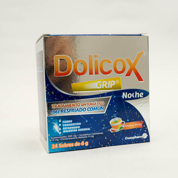 DOLICOX GRIP NOCHE PANELA LIMON X 24 SOBRES PC