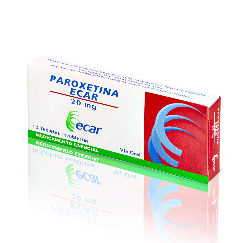 PAROXETINA TAB 20MG X 10  ECAR