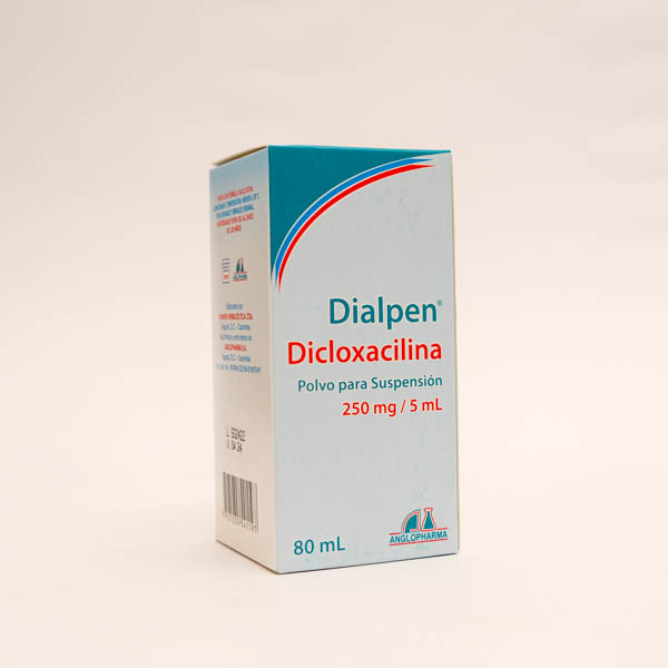 DICLOXACILINA SUS 250MG X 80ML DIALPEN ANGLOPHARMA