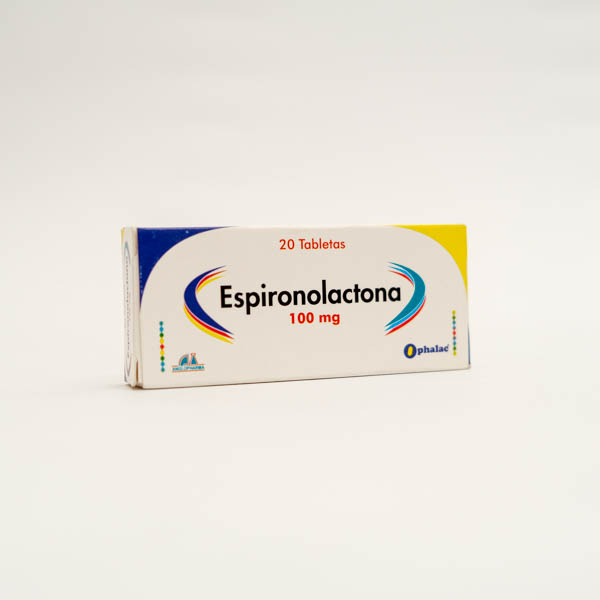 ESPIRONOLACTONA TAB 100MG X 20 ANGLOPHARMA