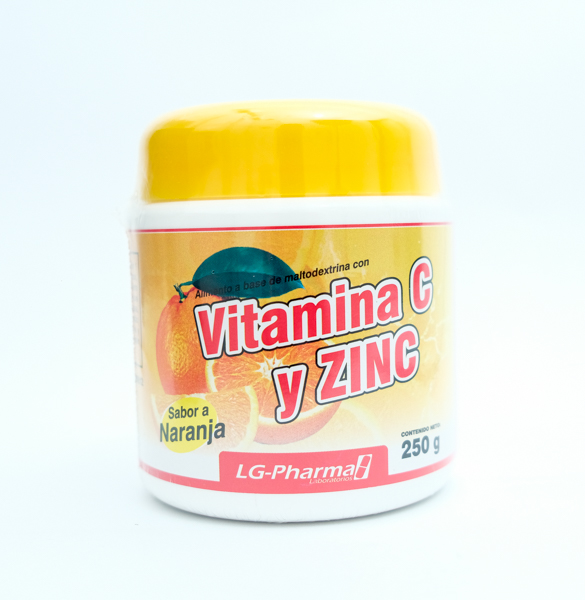 VITAMINA C ZINC POLVO X 250GR LG PHARMA