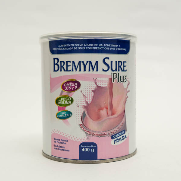 BREMYMSURE PLUS LATA X 400G FRESA