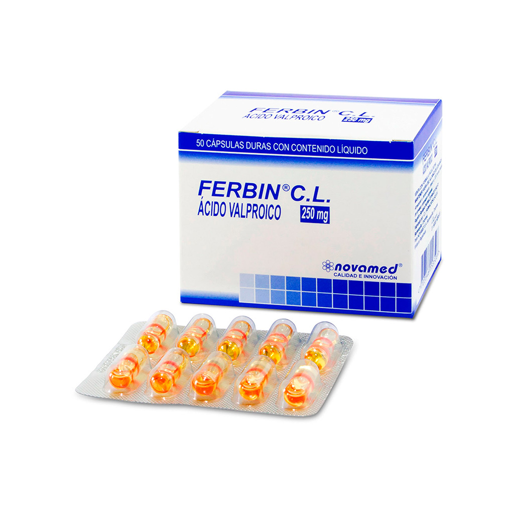 ACIDO VALPROICO CAP 250MG X 50 FERBIN  NOVAMED