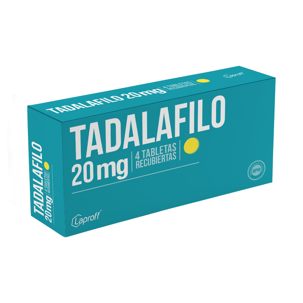 TADALAFILO TAB 20MG X 4 LAPROFF