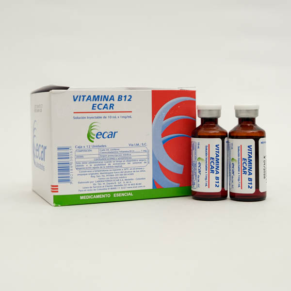 VITAMINA B12 AMP X 10ML ECAR