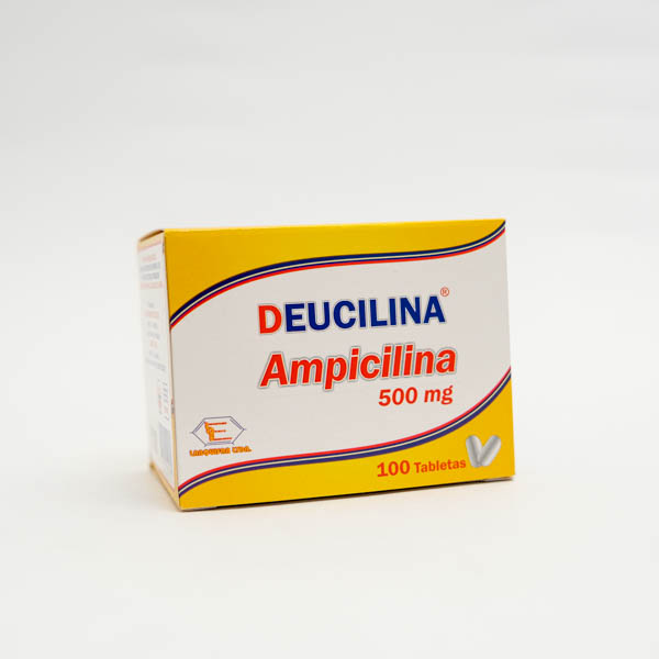 DEUCILINA TAB 500MG X 100 AMPICILINA LABQUIFAR