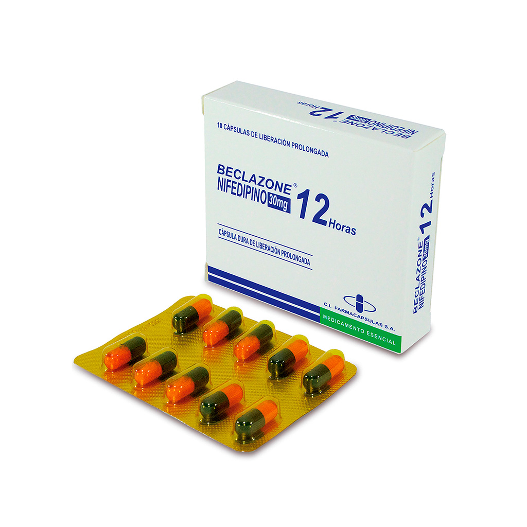 NIFEDIPINO CAP 30MG X 10 BECLAZONE NOVAMED