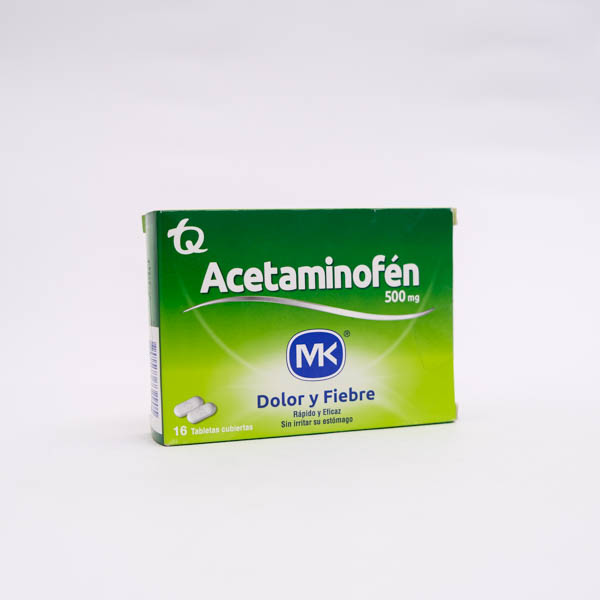 ACETAMINOFEN TAB 500MG X 16 MK