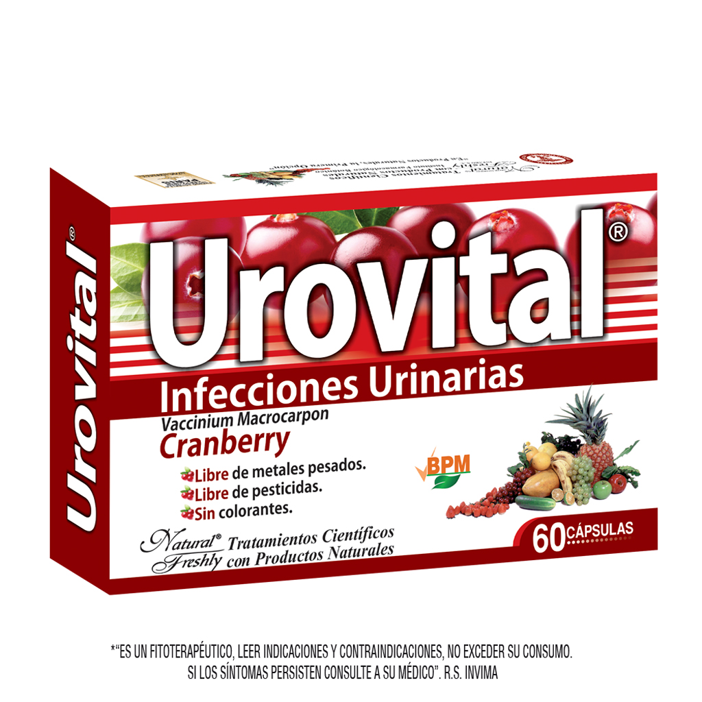 UROVITAL INFECCIONES URINARIAS  CAP X 60 NATURAL F