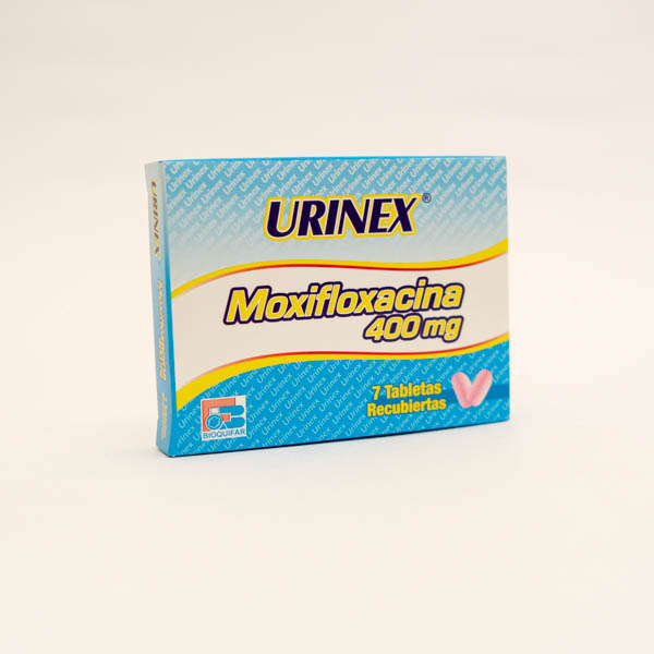 URINEX TAB 400MG X 7 MOXIFLOXACINA BIOQUIFAR