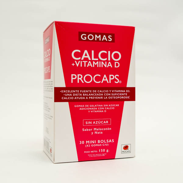 CALCIO VITAMINA D3 GOMAS SACHETS X 30 PROCAPS