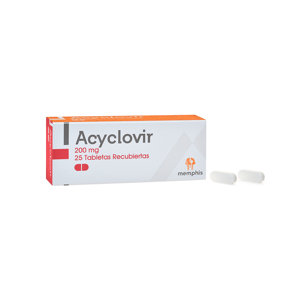 ACICLOVIR TAB 200MG X 25 MEMPHIS