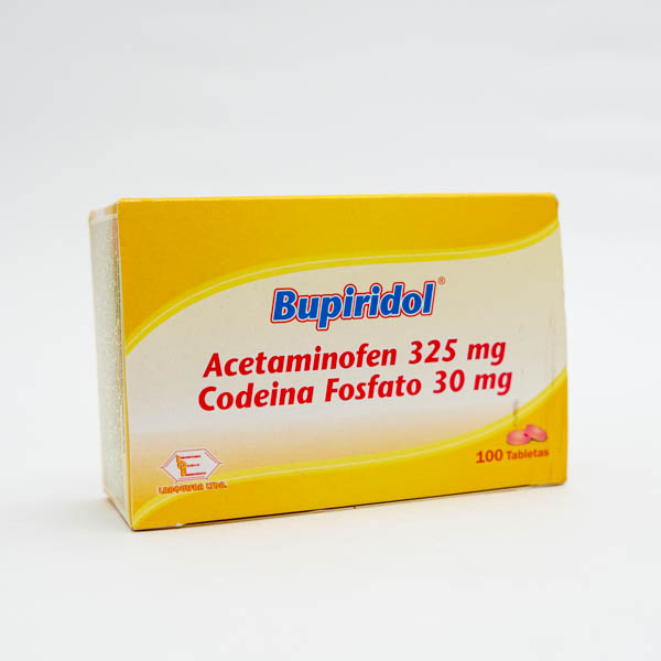 BUPIRIDOL TAB X 100 ACET CODEINA BIOQUIFAR