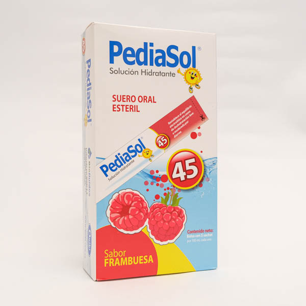 PEDIASOL 45 SACHET FRAMBUESA X 5 QUIBI