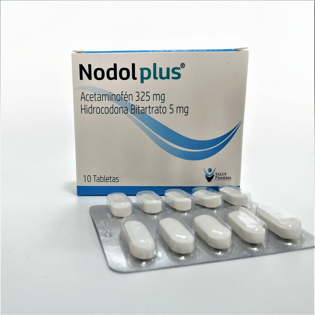 ACETAMI HIDROCODONA 325MG X 10 NODOL PLUS SALUS