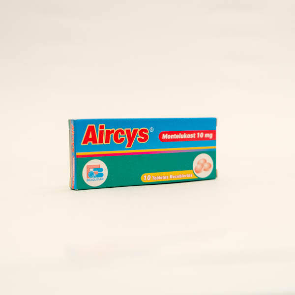 AIRCYS TAB 10MG X 10  MONTELUKAST BIOQUIFAR