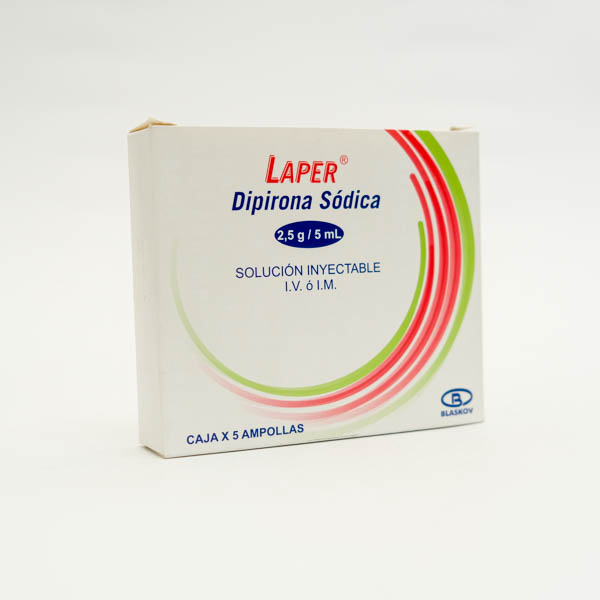 DIPIRONA SODICA AMP 2.5G X 5 LAPER BLASKOV