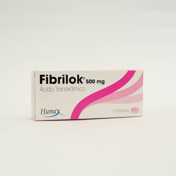 ACIDO TRANEXAMICO TAB 500MG X 10 FIBRILOK HUMAX