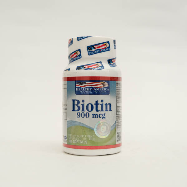 BIOTINA CAP 900MG X 120 HEALTHY AMERICA