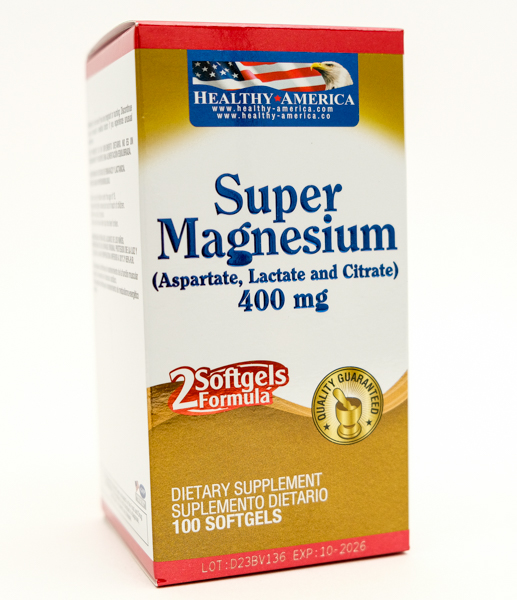 SUPER MAGNESIO CAP 400 MG X 100 HEALTY AMERICA