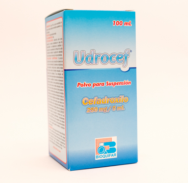 UDROCEF SUS 250MG X 100ML CEFADROXILO BIOQUIFAR