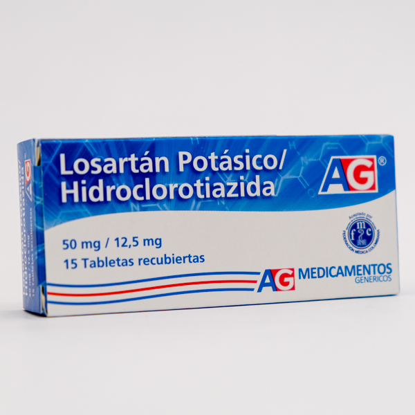 LOSARTAN TAB 50 HIDROC 12 5MG X 15  AG